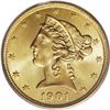 Image 1 : 1901-S $5 MS67 PCGS. Although this date is one of the 