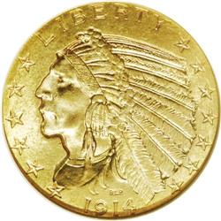 1914 $5 MS64 NGC. Even to a jaded observer, the presen 