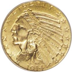 1914-S $5 MS63 PCGS. An important opportunity is prese 