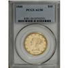 Image 1 : 1840 $10 AU50 PCGS. Despite light, even wear, the ambe 