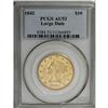 Image 1 : 1842 $10 Large Date AU53 PCGS. The Large Date is illus 