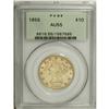 Image 1 : 1855 $10 AU55 PCGS. This lustrous better date No Motto 