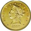 Image 1 : 1868 $10 AU58 PCGS. This remarkable near-Mint example 