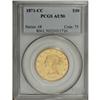 Image 3 : 1871-CC $10 AU50 PCGS. Slight traces of doubling can b 