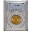 Image 1 : 1885-S $10 MS62 PCGS. A highly lustrous apricot-gold p 