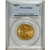 Image 1 : 1885-S $10 MS62 PCGS. A sharply struck and fully lustr 