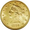Image 1 : 1886 $10 MS63 NGC. This somewhat scarce date represent 