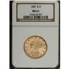 Image 3 : 1886 $10 MS63 NGC. This somewhat scarce date represent 