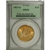 Image 1 : 1907-D $10 MS64 PCGS. Variegated orange-gold and mint- 