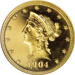 1904 $10 PR66 Cameo NGC. This is an amazing Cameo proo 
