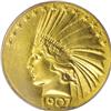 Image 1 : 1907 $10 Wire Rim MS64 PCGS. This impressive near-Gem 