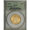 Image 3 : 1907 $10 No Periods MS63 PCGS. A beautiful lemon-tinte 