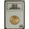 Image 1 : 1908 $10 Motto MS62 NGC. Smooth, satiny yellow-gold su 
