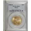 Image 3 : 1908-D $10 Motto MS63 PCGS. Bright and satiny, this pl 