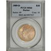 Image 3 : 1909-D $10 MS66 PCGS. Ex: Duckor. In stark contrast to 