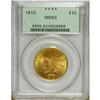 Image 1 : 1910 $10 MS63 PCGS. A wire rim is noted around much of 