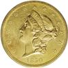 Image 1 : 1850 $20 AU50 PCGS. The 1850, with a mintage of 1,170, 