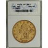 Image 1 : 1853 $20 --Cleaned--ANACS. AU50 Details. This subdued a 