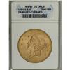 Image 1 : 1854-S $20 --Damaged, Cleaned--ANACS. MS60 Details. A h 