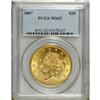 Image 3 : 1867 $20 MS62 PCGS. Mint State examples of this Philad 