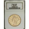 Image 3 : 1869 $20 AU55 NGC. This is a bright, honey-gold coin, 