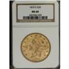 Image 3 : 1870-S $20 MS60 NGC. The 1870-S was struck before larg 