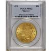 Image 3 : 1873 $20 Open 3 MS62 PCGS. This issue is common for th 