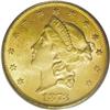 Image 1 : 1873 $20 Open 3 MS62 PCGS. A well struck and unworn or 