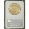 Image 2 : 1874 $20 MS60 NGC. Vivacious luster ensures the eye ap 