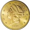 Image 1 : 1887-S $20 MS63 PCGS. Like so many other San Francisco 