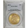 Image 1 : 1889-S $20 MS62 PCGS. A well struck and lustrous peach 