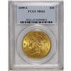 1899-S $20 MS63 PCGS. A highly lustrous orange-gold ex 
