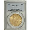 1904 $20 MS64 PCGS. This satiny yellow-gold near-Gem h 