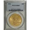 Image 1 : 1924 $20 MS65 PCGS. This suitably struck honey-gold Ge 