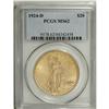 Image 3 : 1924-D $20 MS62 PCGS. Attractive yellow-gold surfaces 