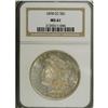Image 1 : 1878-CC S$1 MS61 NGC, blushes of light fold color occu 