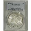 Image 1 : 1878-CC S$1 MS64 PCGS. Highly lustrous and crisply str 