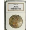 Image 1 : 1879-S S$1 MS67 S NGC. A rich coating of speckled cri 