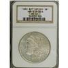 Image 1 : 1880 S$1 8 Over 7 MS61 NGC. VAM-6. A Top 100 Variety. 