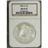 Image 1 : 1880-CC S$1 MS65 Prooflike NGC. The frosty and suitabl 