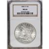 Image 1 : 1880-O S$1 MS64 NGC. A highly lustrous and essentially 