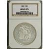 Image 3 : 1881 S$1 MS65 Deep Mirror Prooflike NGC. Save for a sl 