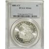 Image 1 : 1881-CC S$1 MS66 PCGS. Deeply lustrous, attractive sil 