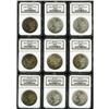 Image 1 : 1881-S S$1 MS63 NGC, five pieces, most with one-sided 