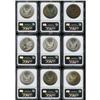 Image 2 : 1881-S S$1 MS63 NGC, five pieces, most with one-sided 