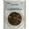 Image 1 : 1881-S S$1 MS65 PCGS. Aside from a blush of orange at 