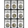 Image 1 : 1881-S S$1 MS65 NGC, nine pieces, highly lustrous with 
