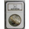 Image 1 : 1881-S S$1 MS67 NGC. The reverse is mostly brilliant, 