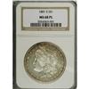 Image 3 : 1881-S S$1 MS68 Prooflike NGC. This piece is mostly br 