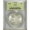 1882 S$1 MS65 PCGS. Vibrant luster and a meticulous st 